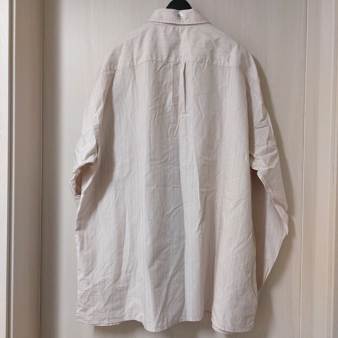 유니클로C/ 브로드클로스 오버사이즈 셔츠 핑크/ XL 상품이미지8