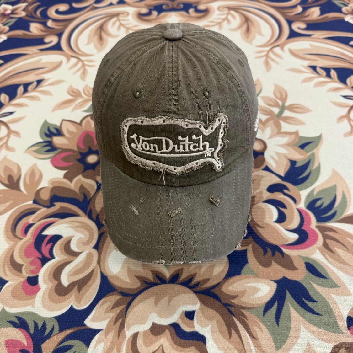 00s본더치 Vondutch 로고 볼캡(카키) 상품이미지1