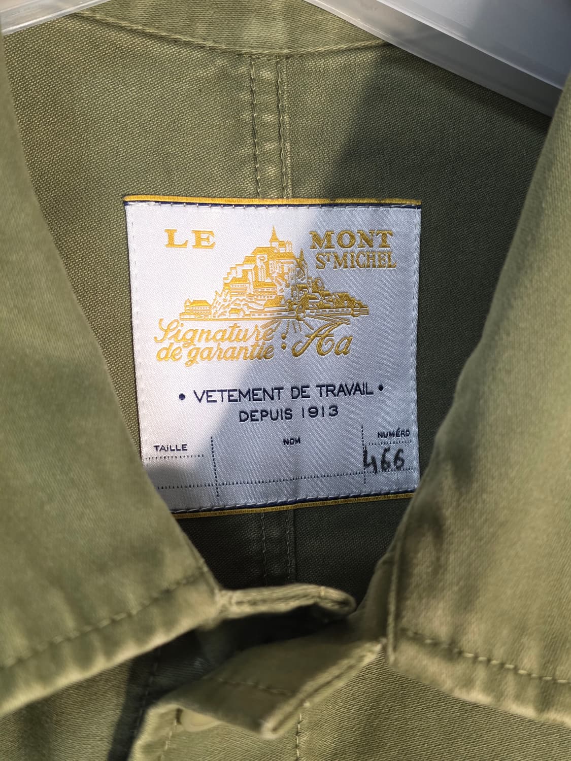 [50] 르몽생미셸 워크 자켓 빈티지카키 상품이미지3