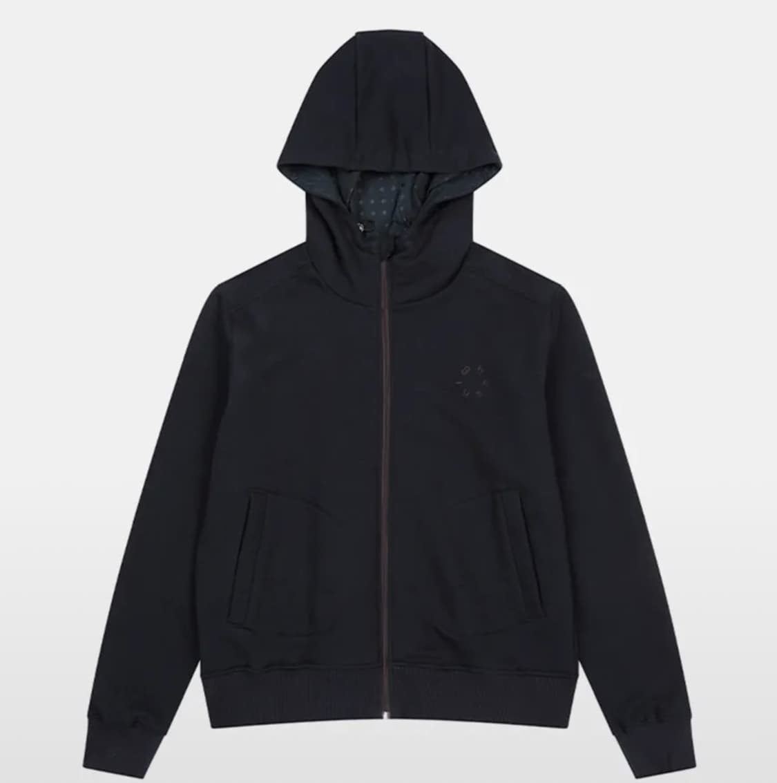 오헤시오 도트 후드집업 네이비 상품이미지1