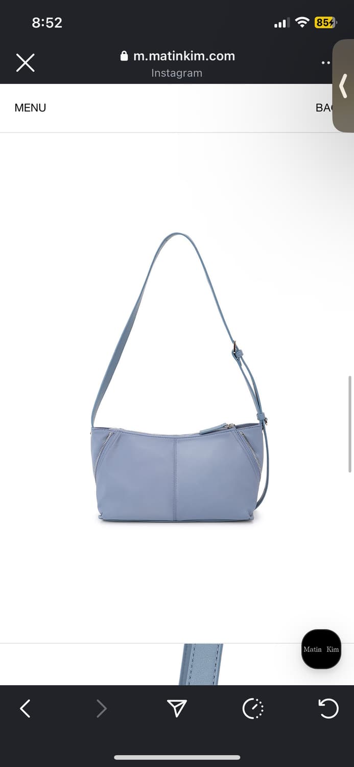 마뗑킴 투웨이 나일론 숄더백 블루 상품이미지2