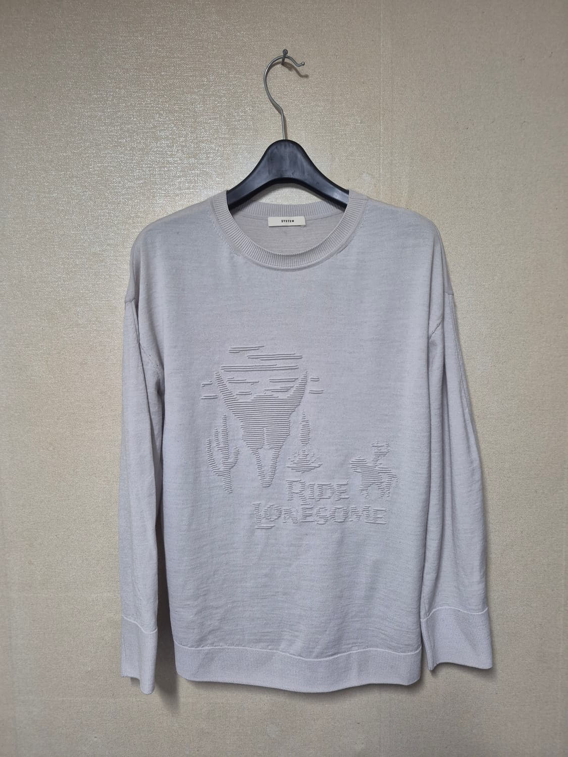 시스템 그래픽 자카드 니트 상품이미지1