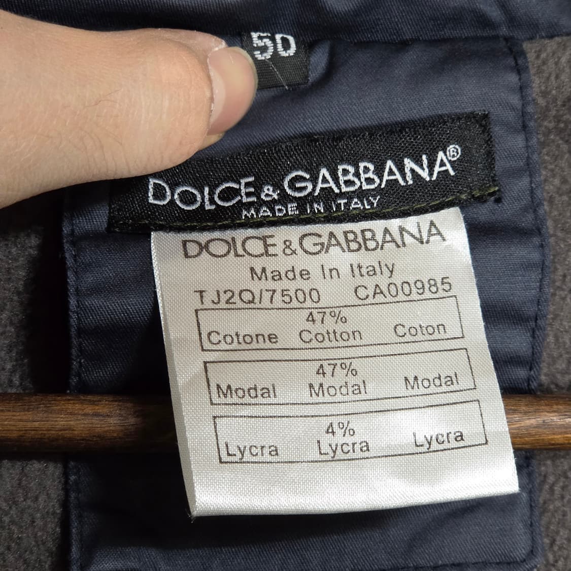 돌체앤가바나 빈티지 네이비 락시크 자켓 상품이미지9