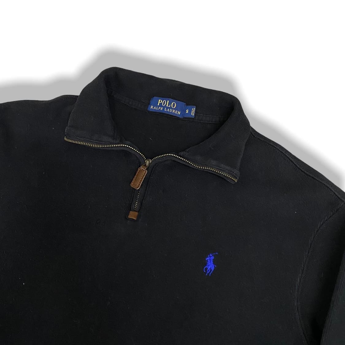 폴로 코튼 반집업 니트 상품이미지2