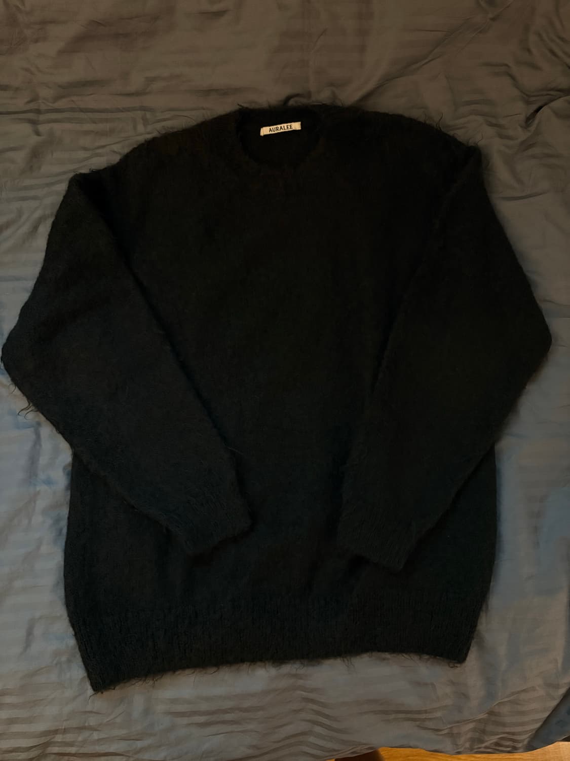 오라리 모헤어 슈퍼키드 니트 블랙 4사이즈 상품이미지2