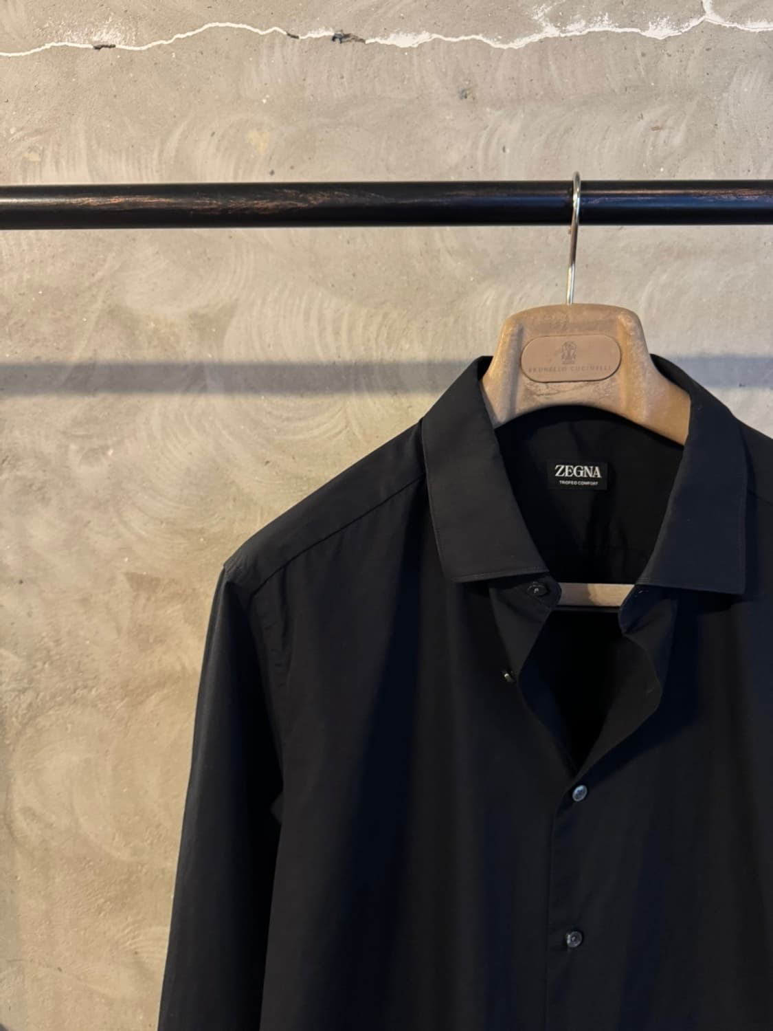 ZEGNA 에르메네질도 제냐 블랙 드레스 셔츠 105 상품이미지2