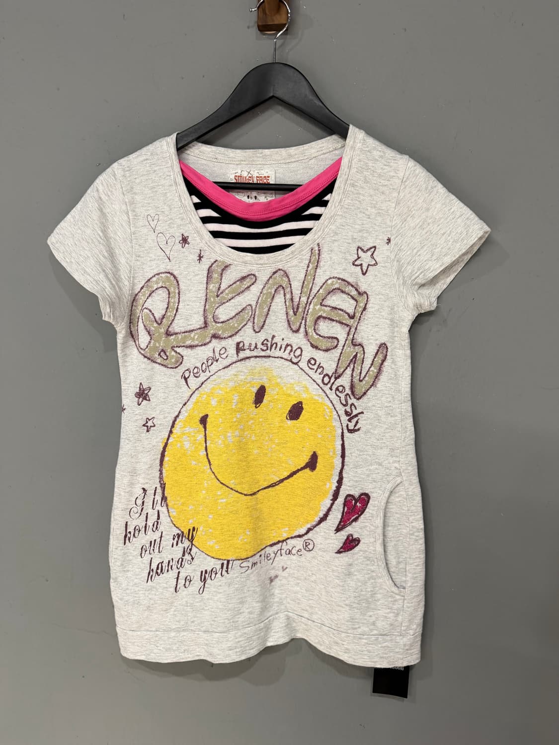 3-layered smile point printing tee 상품이미지5