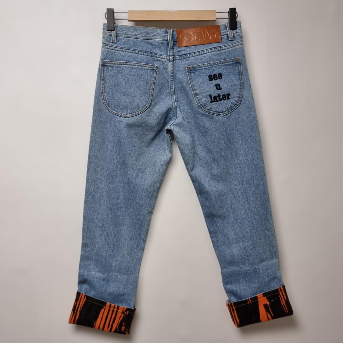 로에베 9부 롤업 청바지 38 상품이미지2