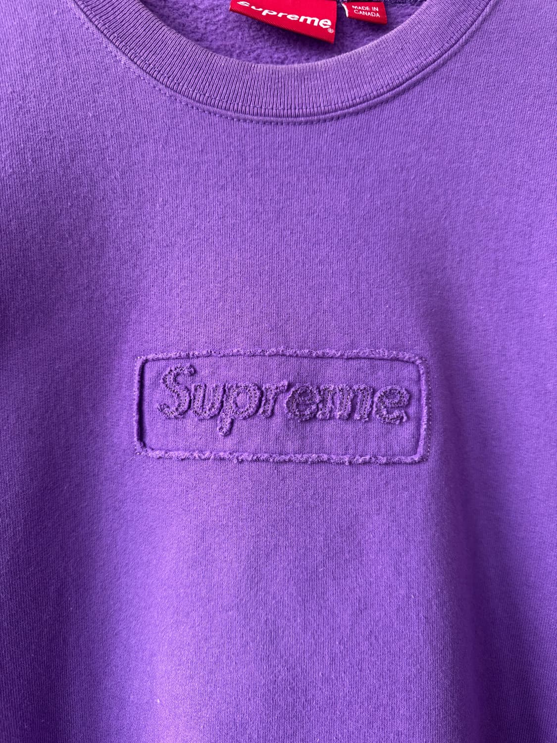 Ss20 슈프림 텃아웃 로고 크루넥 상품이미지7