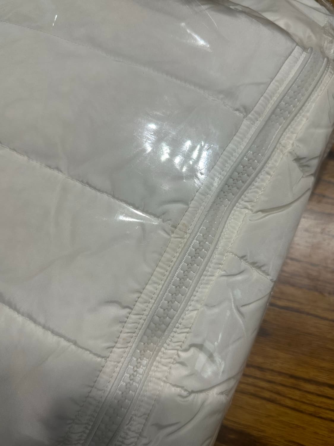 난닝구 화이트 롱패딩 S 상품이미지8