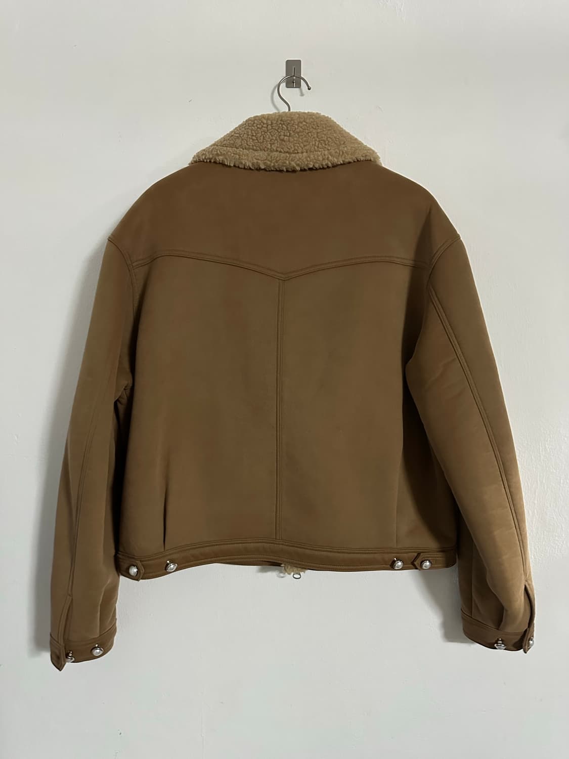 남성 스웨이드 트러커 무스탕  L사이즈 카멜 상품이미지3