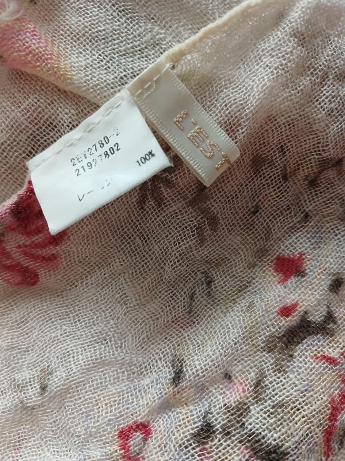 모리걸 L'est rose 장미 스카프 상품이미지2