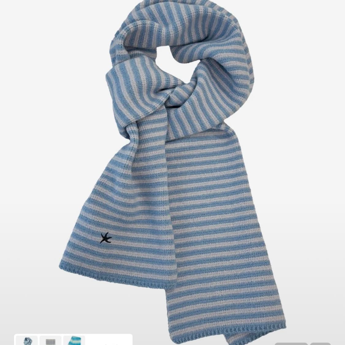 더콜디스트모먼트 TCM 미니 로고 스트라이프 머플러 상품이미지1