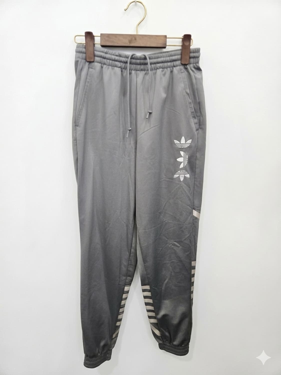 S,90 넉넉한핏 )) adidas 아디다스 바지! 허리고무줄! 짱예뻐요 상품이미지1