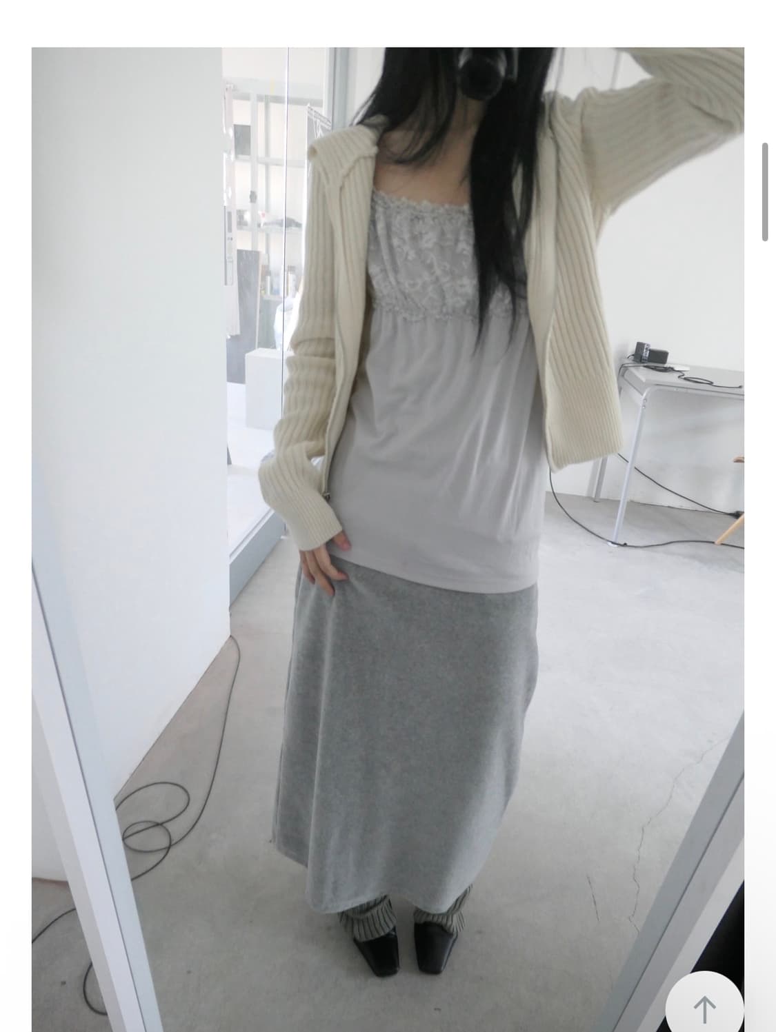 디에이디 니트 후드집업 상품이미지2