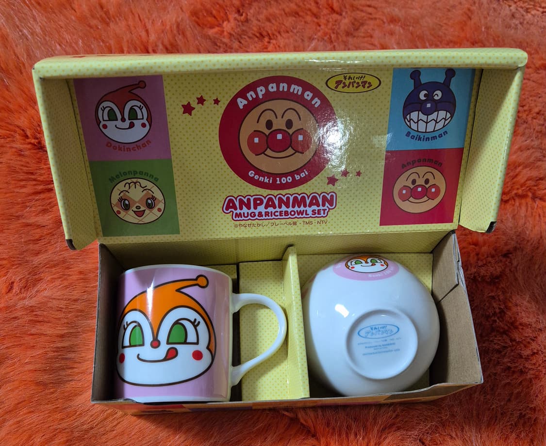 anpanman 호빵맨 짤랑이 식기 머그컵 세트 새상품 상품이미지2