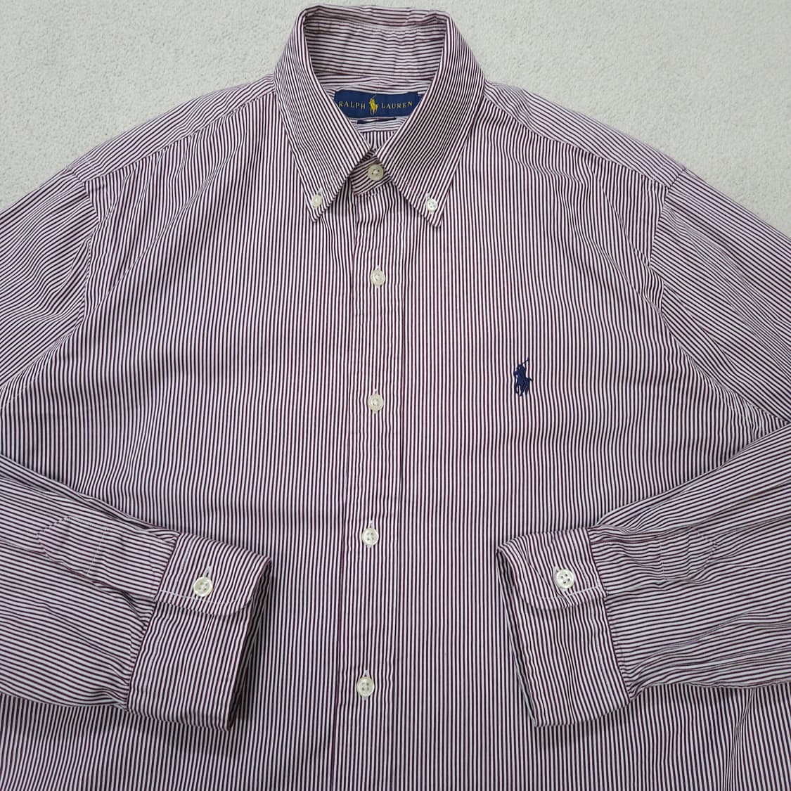 폴로 랄프 로렌 신형 스트라이프 셔츠 M 클래식핏 상품이미지3