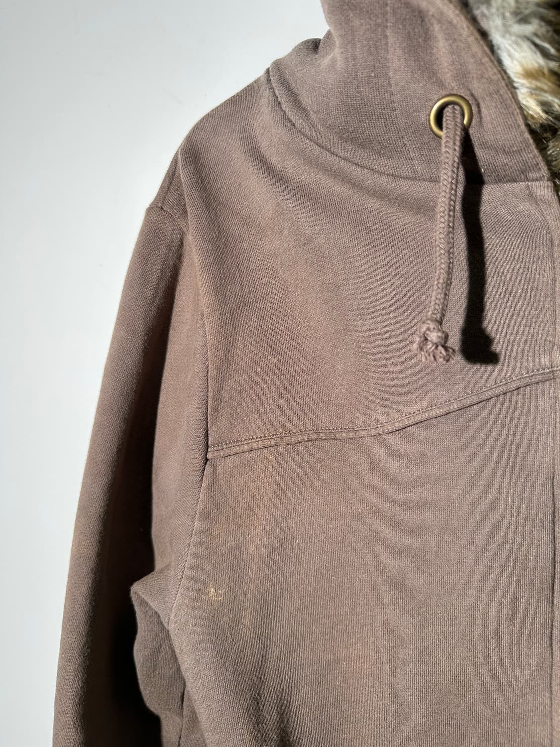 빈티지 퍼후드 집업 상품이미지2