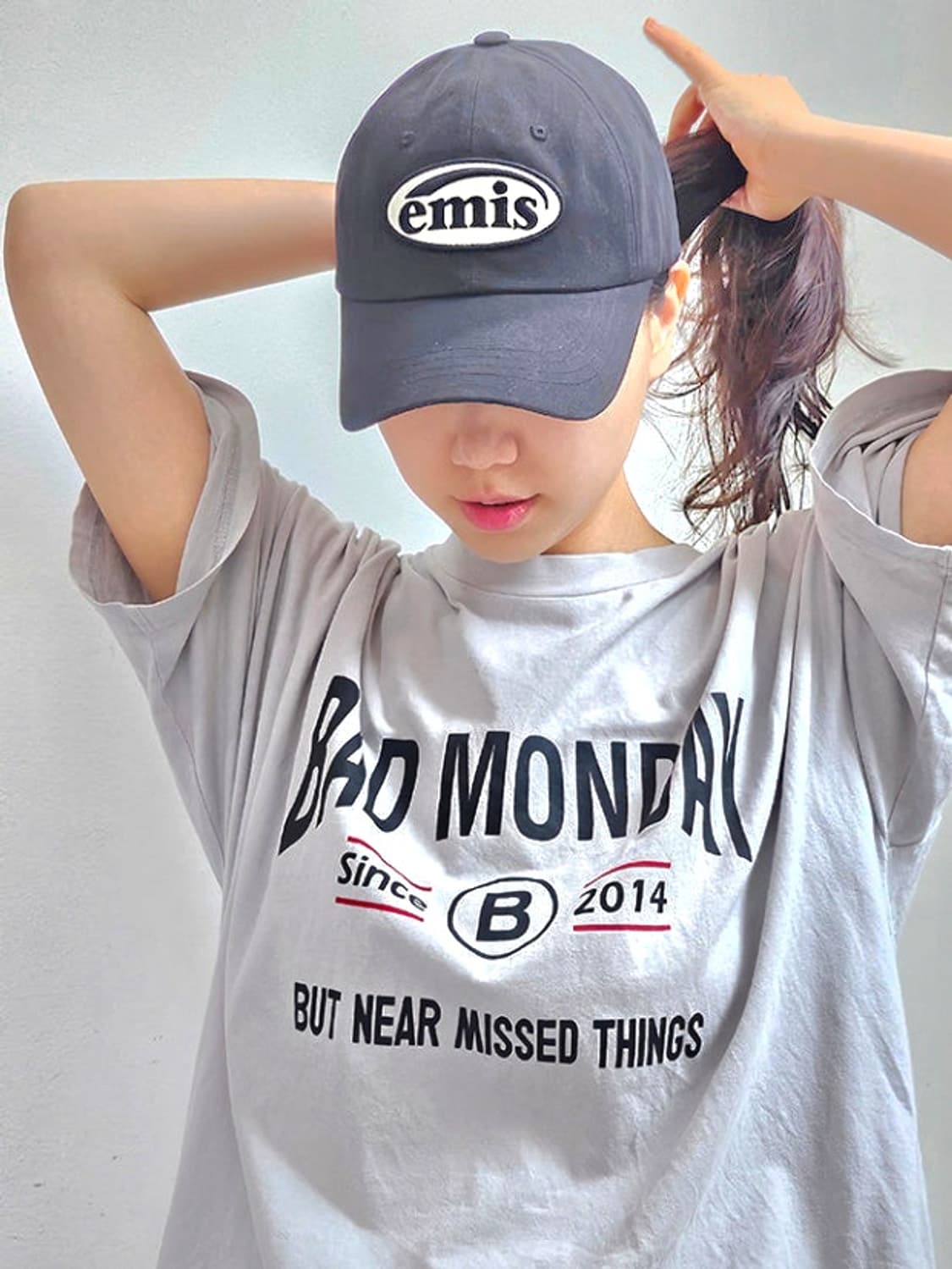emis 이미스 와펜 톤온톤 볼캡 네이비 상품이미지3