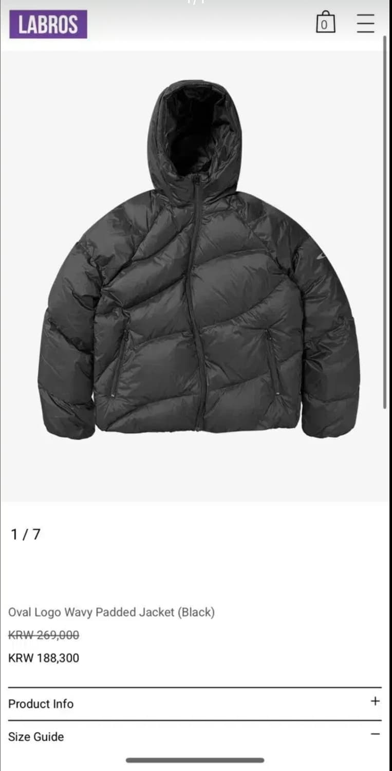 라브로스 패딩 구해요  상품이미지1