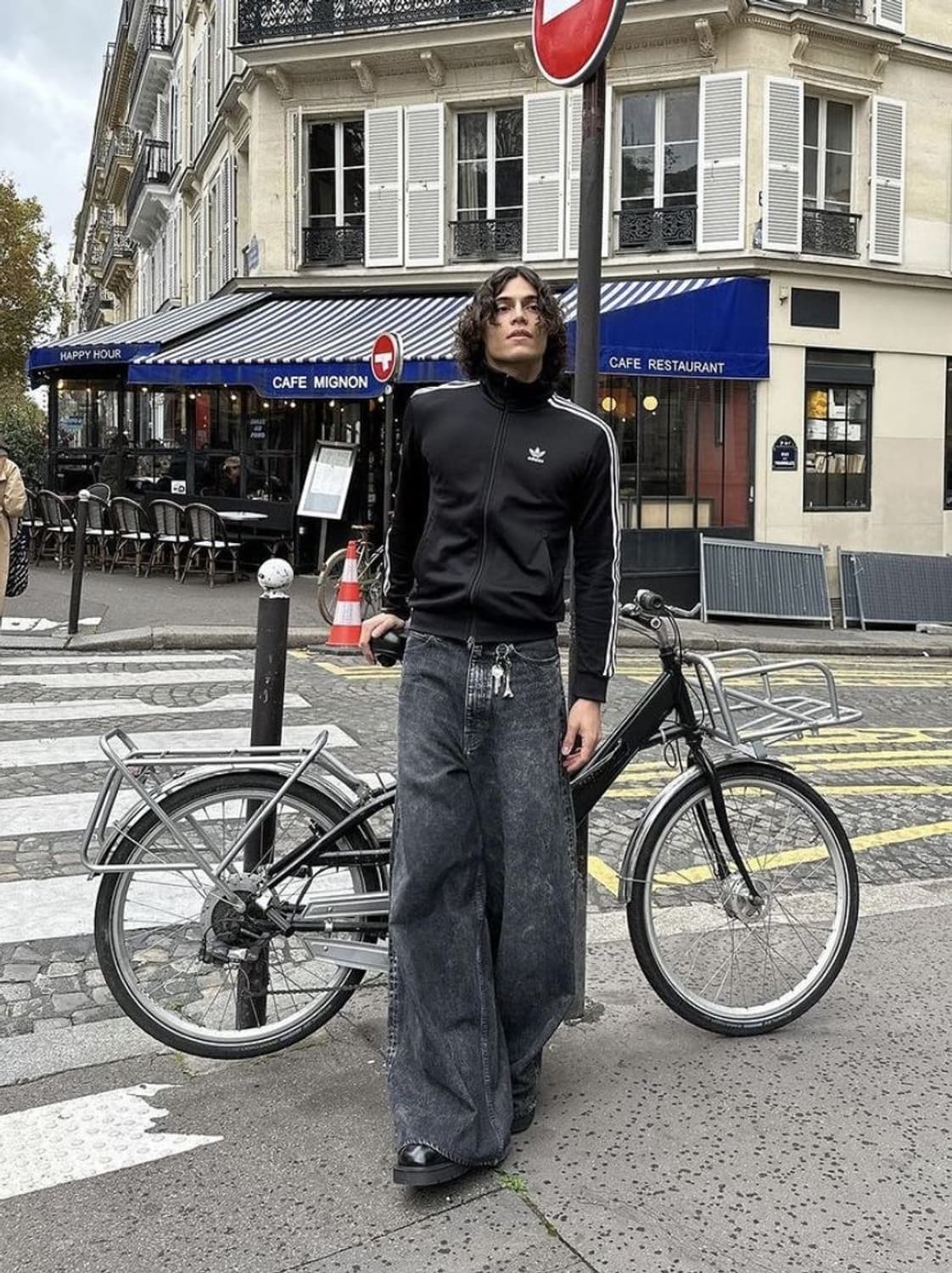 아디다스 삼선 트레이닝 자켓 블랙 95 상품이미지1