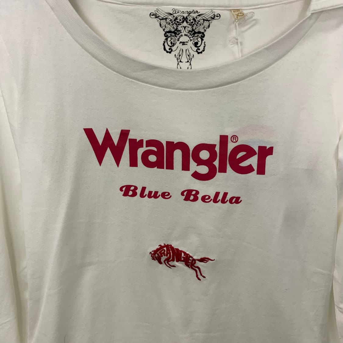 랭글러 화이트 슬리브 후드티 상품이미지4