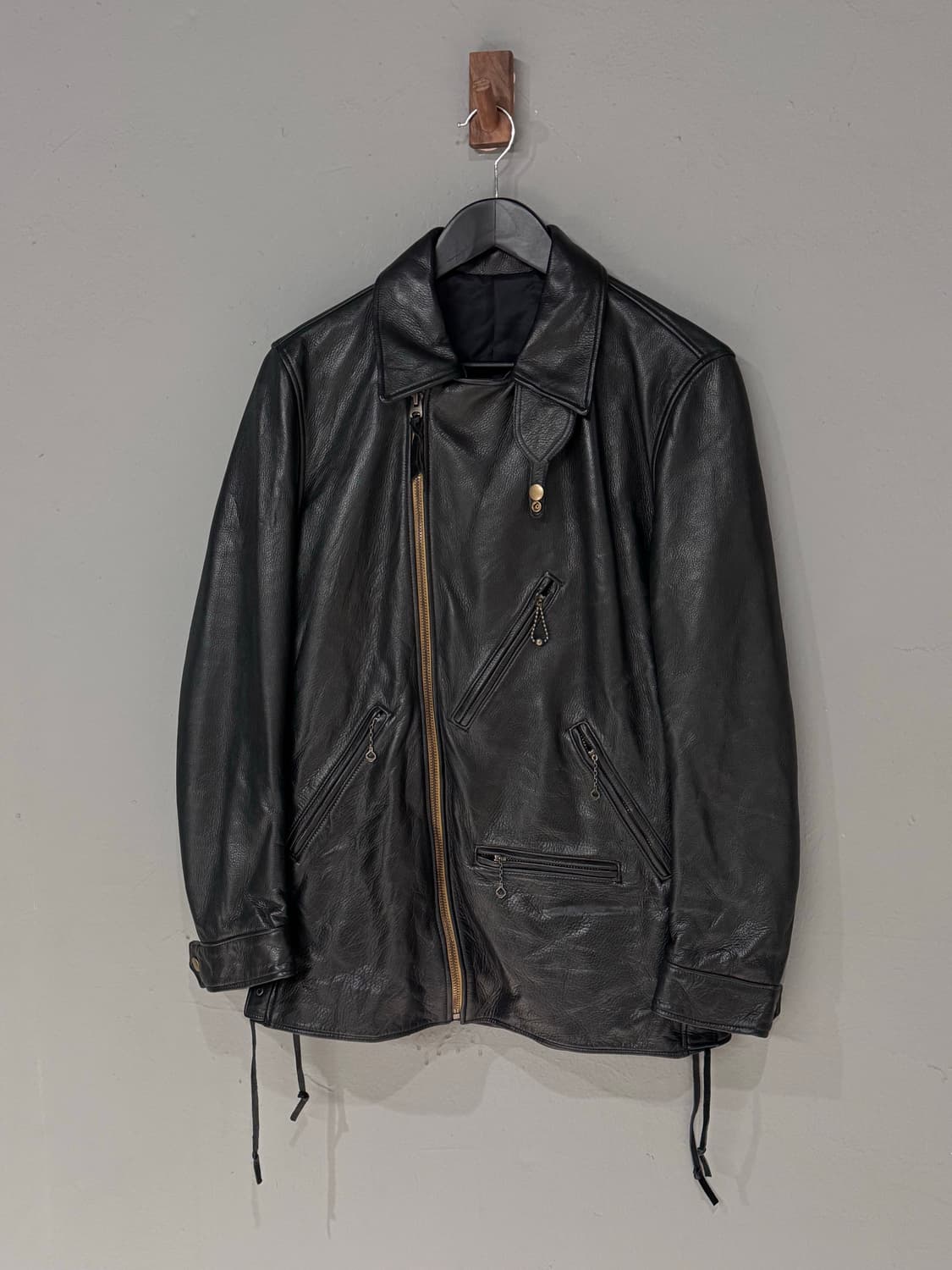 STAMPS by 요시미치 요코 소가죽 라이더 가죽자켓  상품이미지1