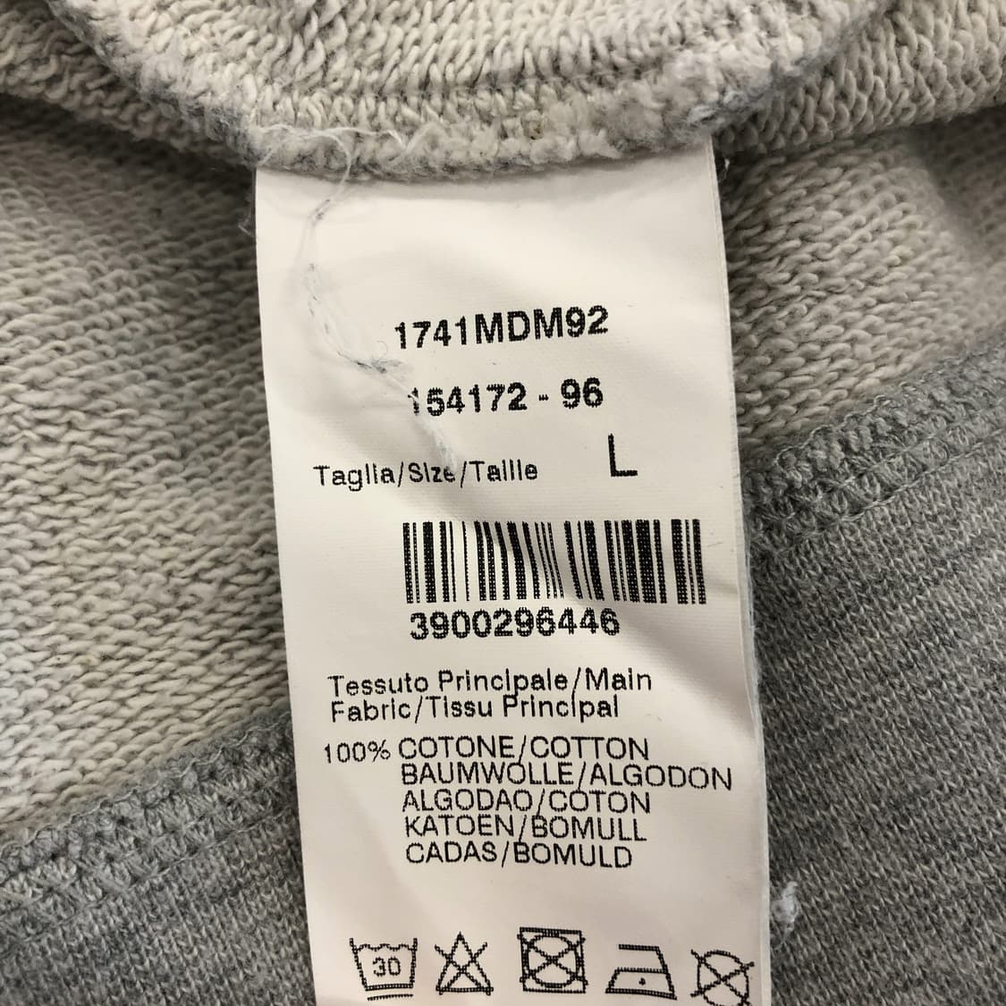 MSGM 밀라노 그레이 맨투맨 L 상품이미지6