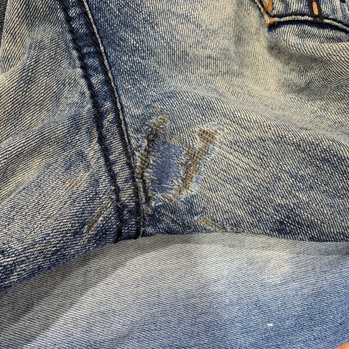 [34] 버커루 빅 스티치 스트레이트핏 워싱 데님팬츠 상품이미지5