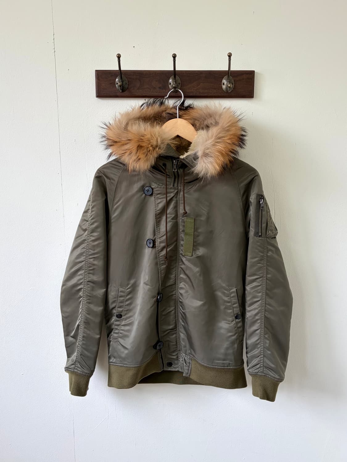 STUDIOUS 라쿤 퍼 야상 상품이미지1