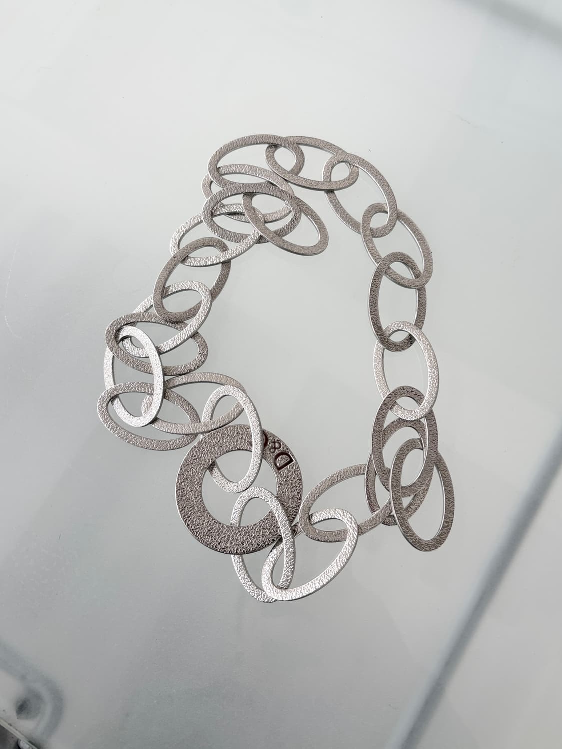 돌체앤가바나 써클 레이어드 실버 목걸이 상품이미지3