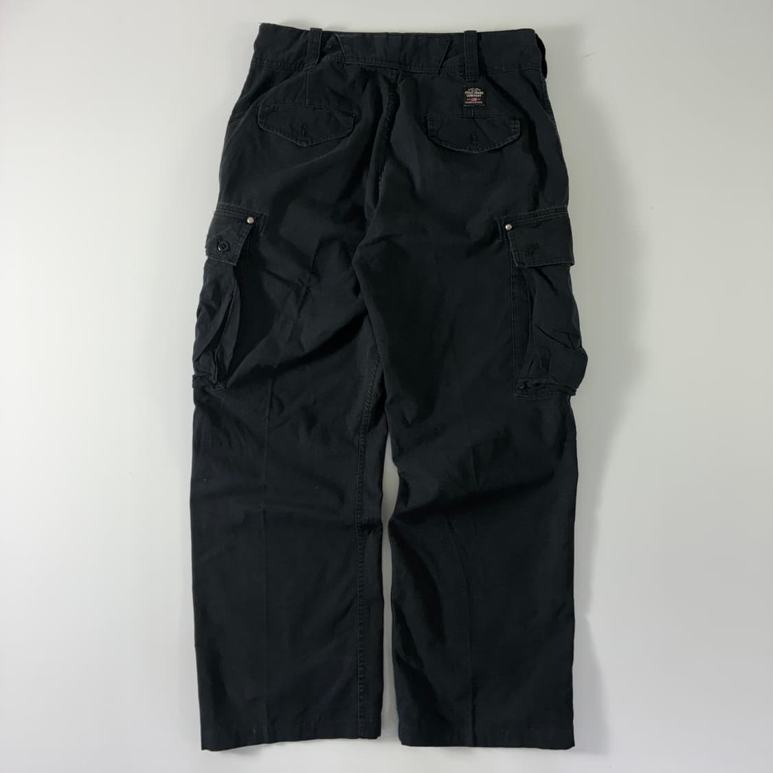 Polo jeans 폴로진스 코튼 블랙 와이드 카고 팬츠 상품이미지5
