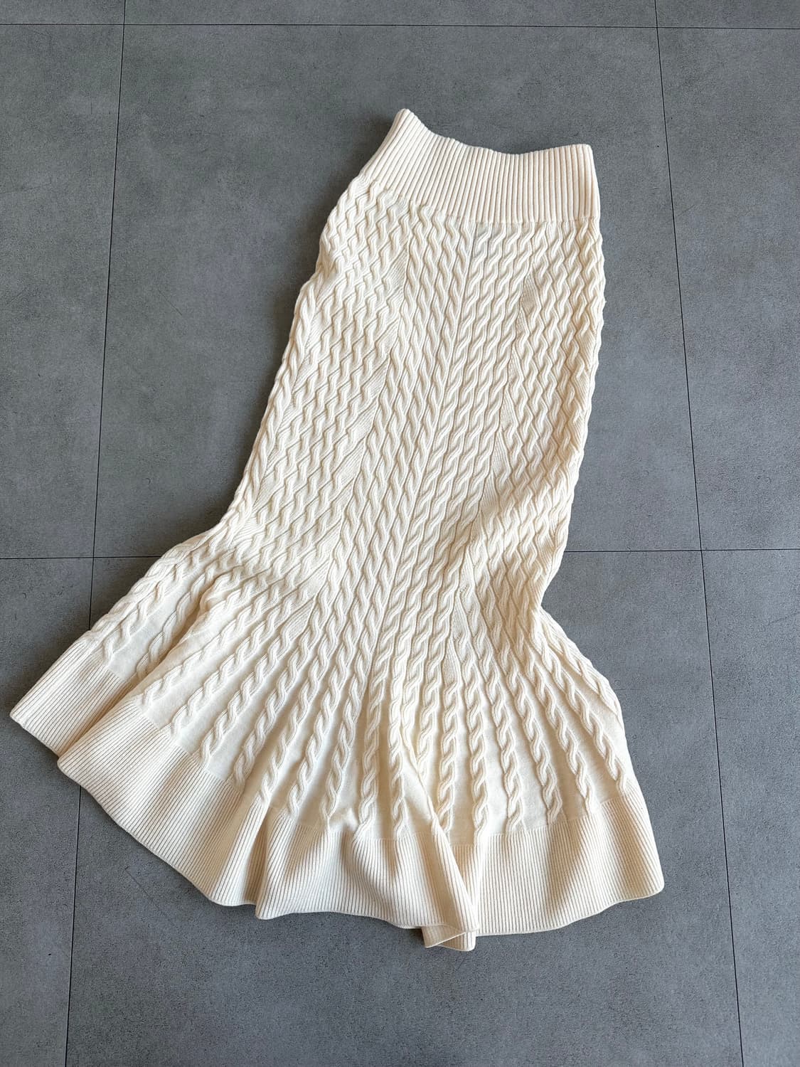 알렉산더 맥퀸 케이블 니트 플레어 스커트 상품이미지2