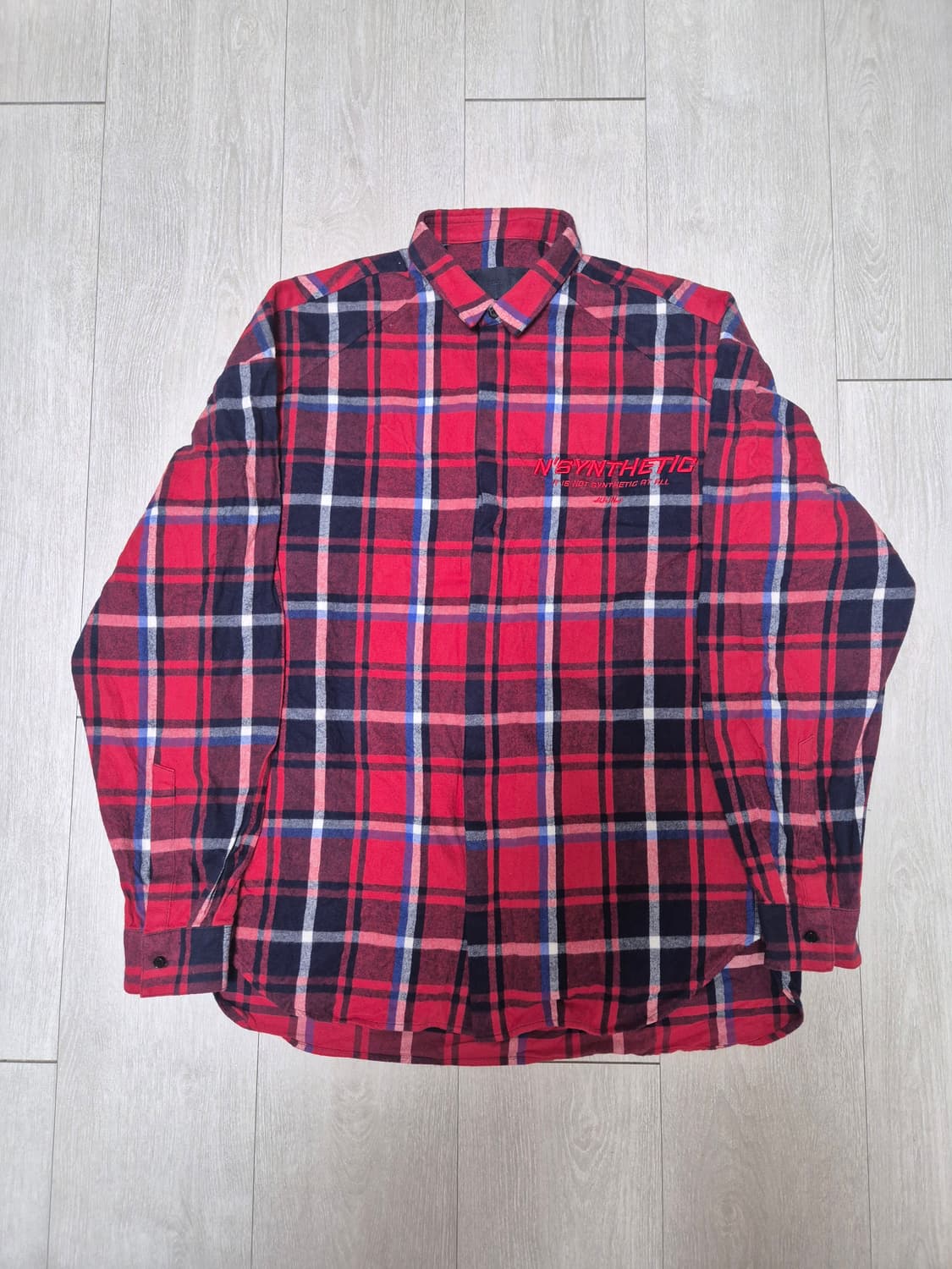 Juun.j 준지 N.SYNTHETIC 플란넬 셔츠 상품이미지1