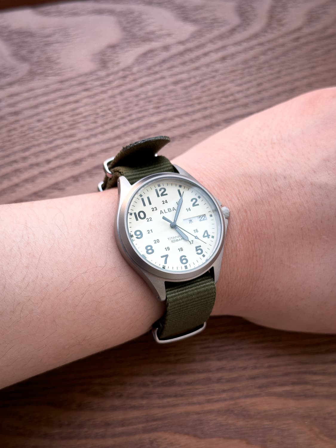 [민트급] 세이코 알바 필드워치 - 크림 다이얼 밀리터리 쿼츠 ( 상품이미지2