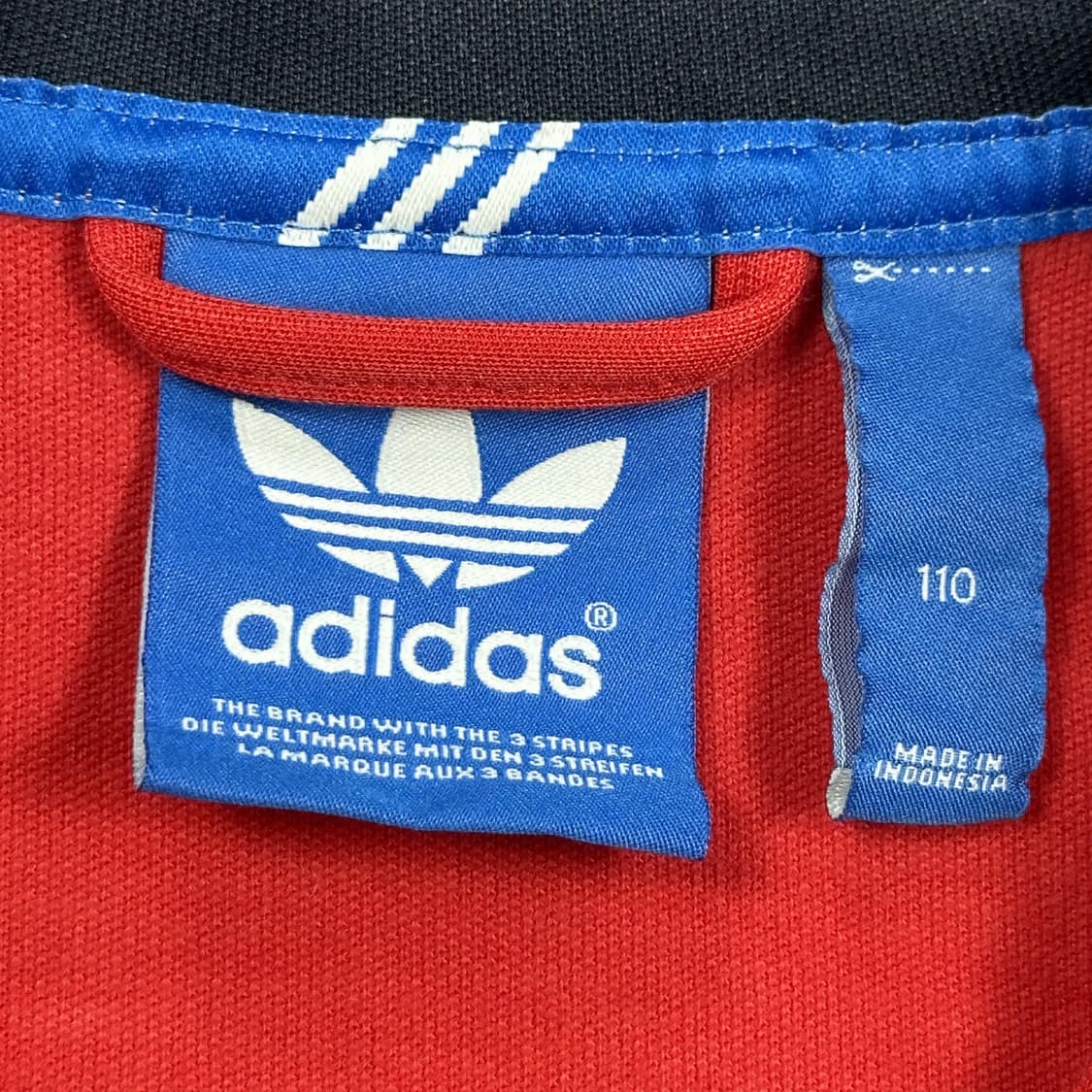 아디다스 구형 유로파 져지 레드 네이비 2XL 상품이미지5