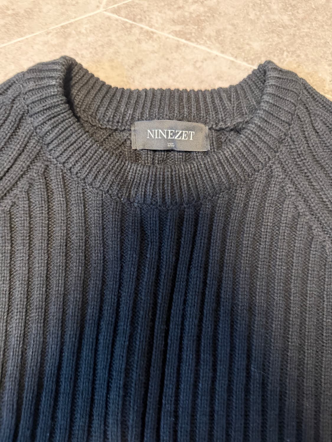 나인제트 헤비코튼 크루넥 머슬 니트 상품이미지4