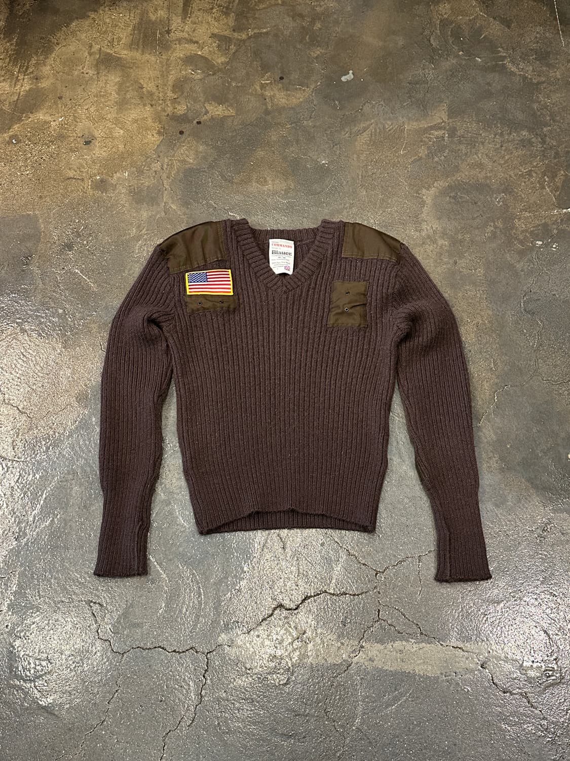 90s Commando 코만도 잉글랜드 울 니트 L 상품이미지1