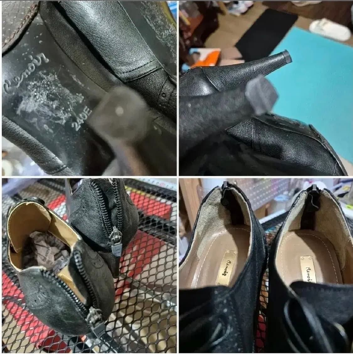 수제 앵클 부츠 힐 240 소가죽 예쁨 고급짐 상품이미지3