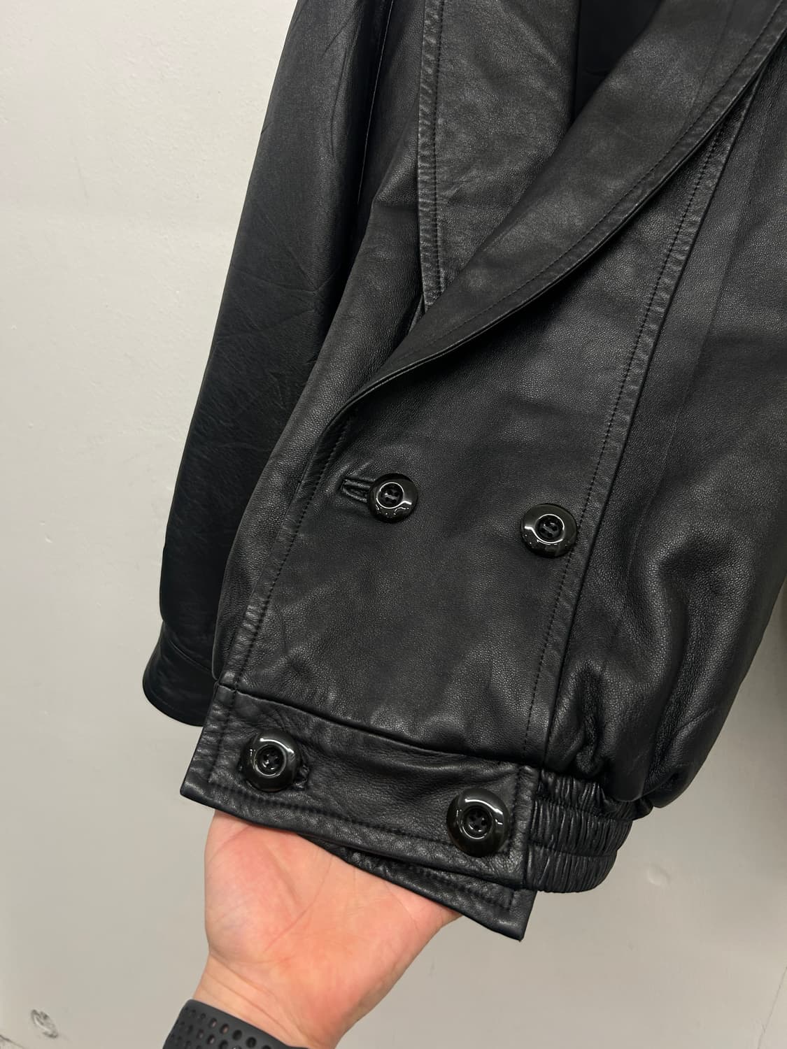 JPN 빈티지 더블 가죽 자켓 상품이미지4
