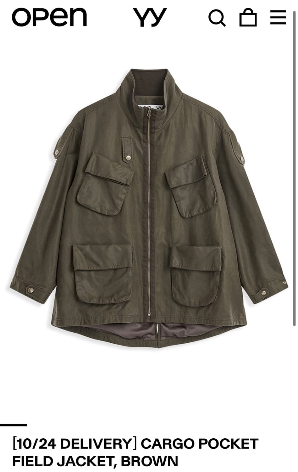 OPENYY CARGO POCKET FIELD JACKET 새상품 팔아요 상품이미지1