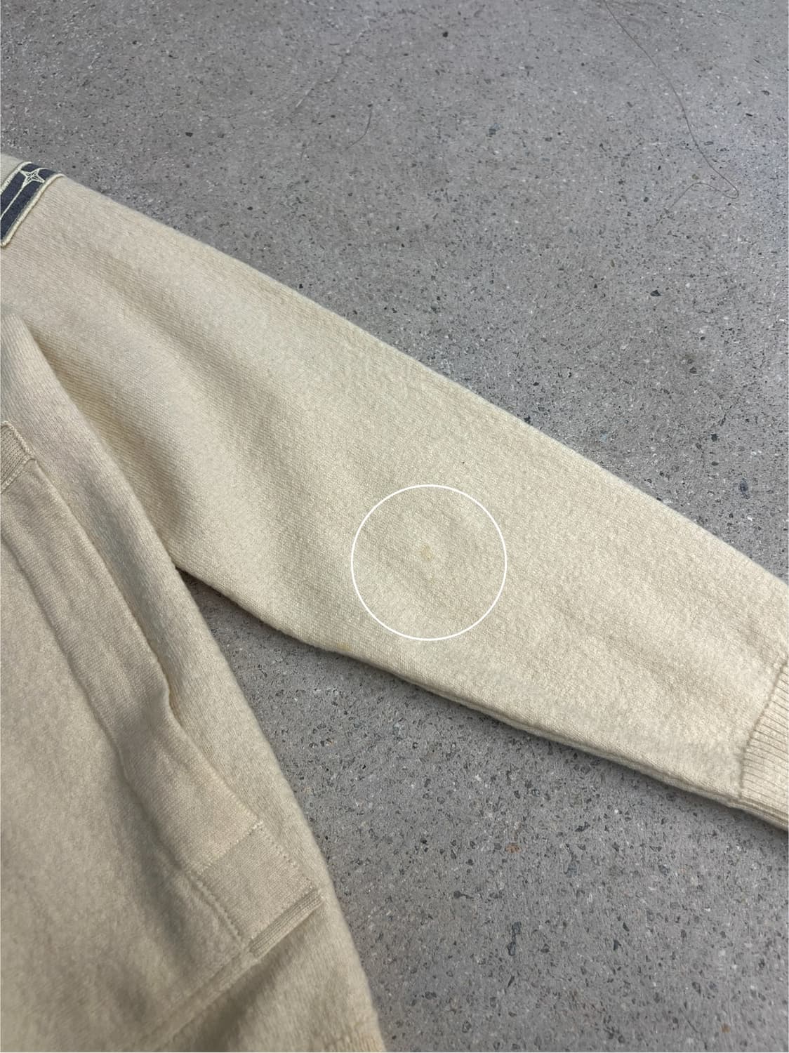 스톤아일랜드 00s 데님라인 니트 후드집업 상품이미지10