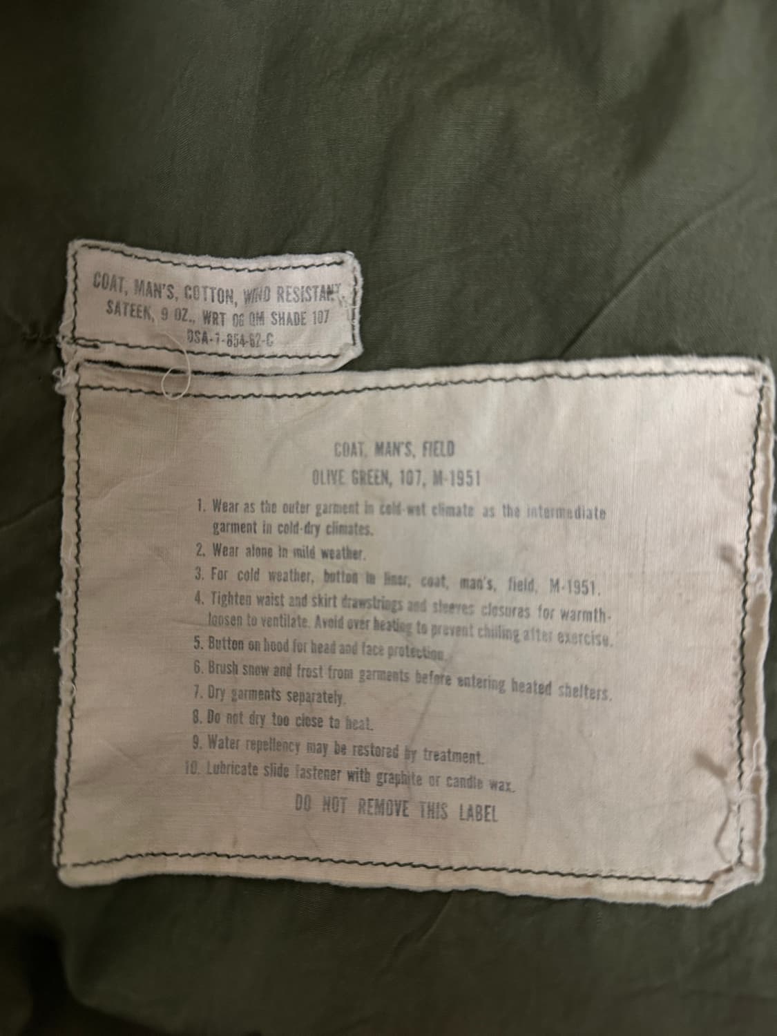 60'S 오리지널 m-51 필드 자켓 medium regular 상품이미지5