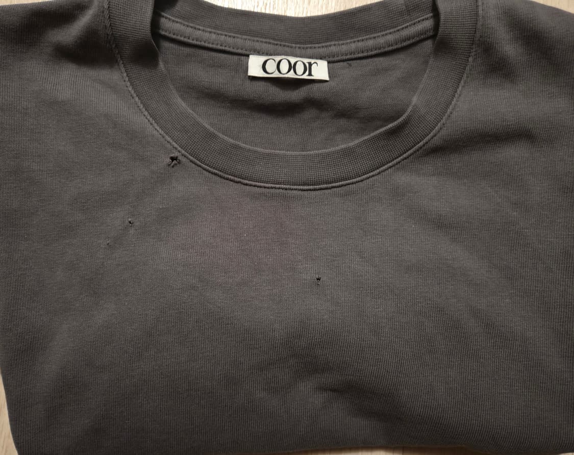 쿠어 데미지드 크롭 티셔츠 coor 상품이미지6