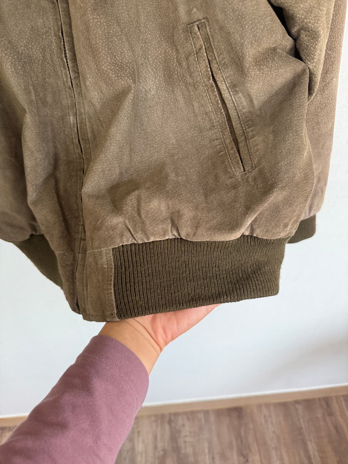 90s robinson 돈피 가죽자켓 XL 상품이미지4