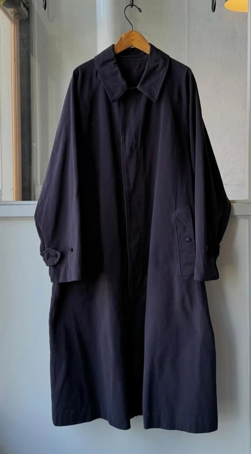 코모리 발카라 코트 네이비 상품이미지1