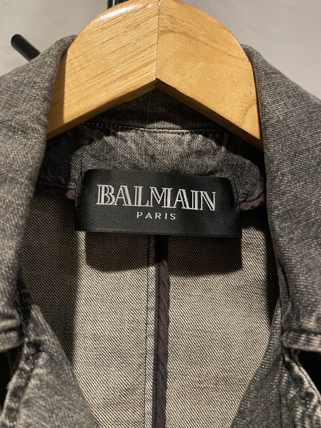 Balmain 2010ss 데카르넹 패디드 숄더 데님 자켓 상품이미지4