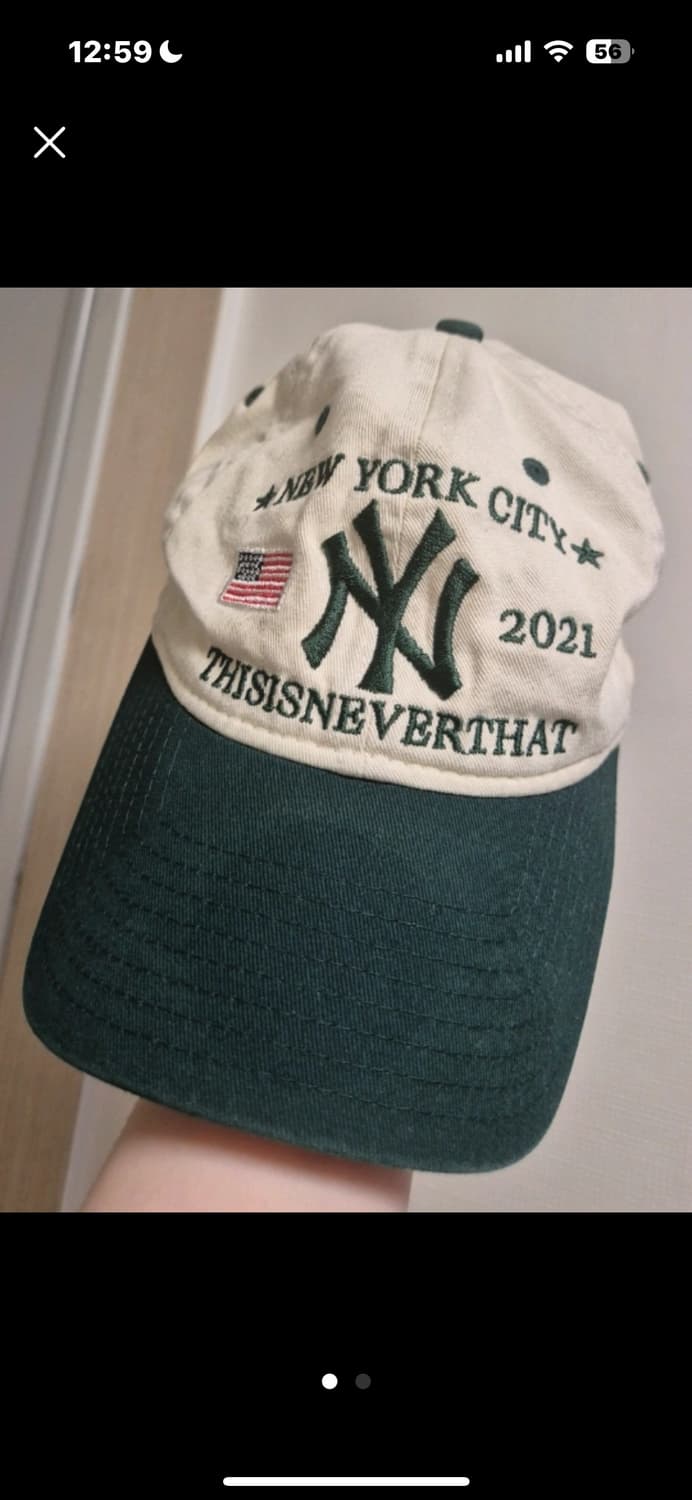 디네뎃 뉴에라 콜라보 볼캡 상태 최상 상품이미지1