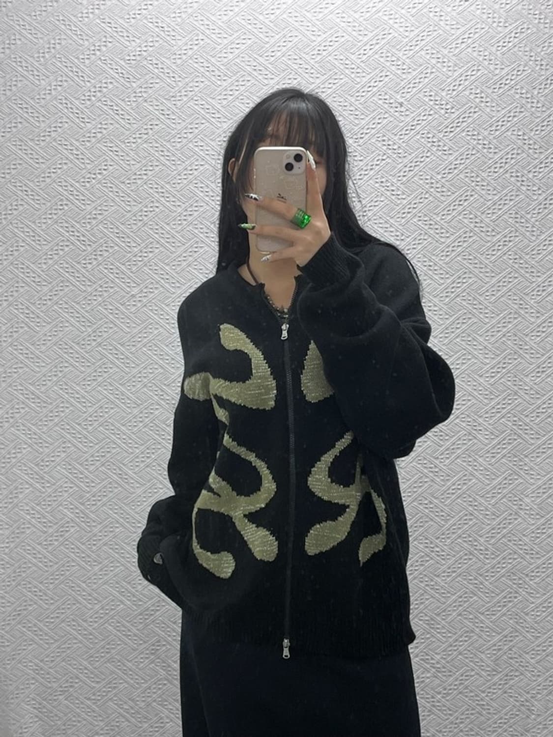 엑스톤즈 셀즈 스트릿 유니크 투웨이 니트 집업 가디건 L C08672 상품이미지2