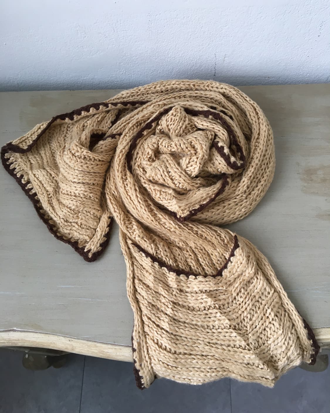  hood layered knit muffler 상품이미지5